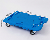 Chariot de manutention industriel robuste avec conteneur à couvercle amovible pour entrepôt