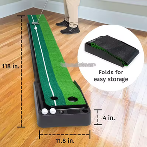 Tapis portable de <span class=keywords><strong>golf</strong></span> d'intérieur personnalisé de prix attrayant avec fonction de retour automatique de balle Aide à la formation pour la pratique du <span class=keywords><strong>mini</strong></span>-<span class=keywords><strong>golf</strong></span> - Product Image 5