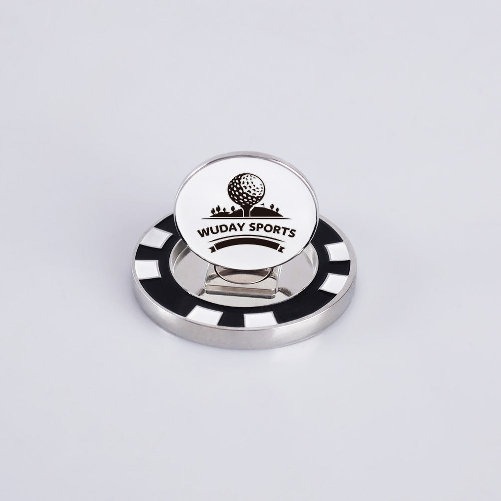Customize Your Golf Ball Marker with Black Metal and Magnetic Golf Ball Marker