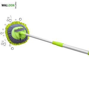 Brosse de nettoyage de voiture en silicone, <span class=keywords><strong>balai</strong></span> en Chenille télescopique réglable, manche longue, outils de nettoyage de véhicule, brosse rotative - Product Image 2