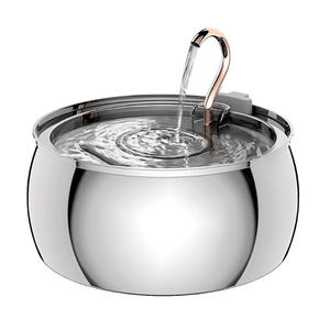 उच्च गुणवत्ता वाले पालतू पीने के फव्वारे स्टेनलेस स्टील बिल्ली पानी का फव्वारा बड़ी क्षमता सुपर शांत बिल्ली पानी डिस्पेंसर - Product Image 1