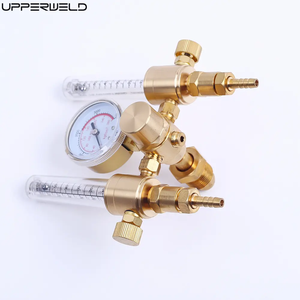 Latón de alta calidad CGA580 Entrada 5/8 "Conector de salida Medidores de presión dobles Regulador de presión de argón/CO2 para antorchas de soldadura - Product Image 3
