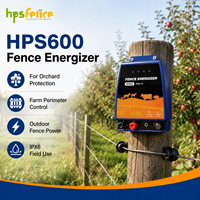 HPSFENCE OEM ODM HPS600 Veeomheining Energizer 15V 6J IPX6 CE Elektrische Boerderijomheining Oplader voor gebruik op weide en ranch, inclusief kit