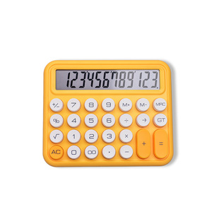Calculadora Mecánica con Teclado de 12 Dígitos, Función de Voz, Plástico Amarillo, para Oficina y Estudiantes - Product Image 3