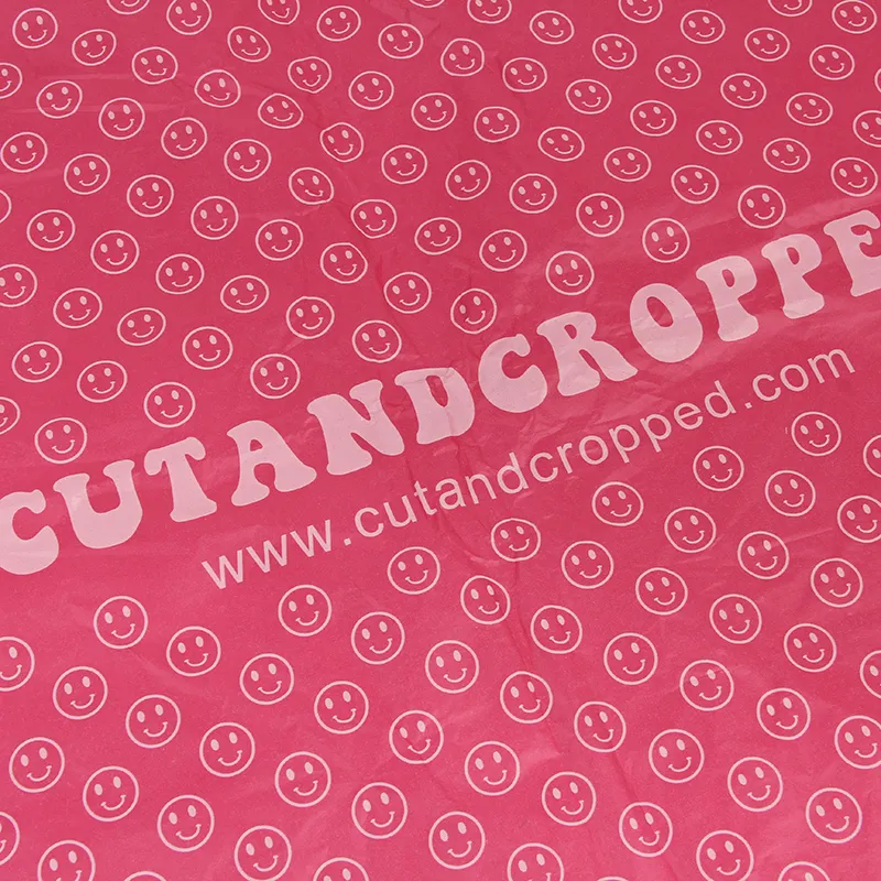 맞춤형 핑크 베이스 컬러 티슈 용지 전체 페이지 로고 인쇄 복사 용지