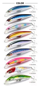 Nouvelle Ligne de Pêche : Leurre Artificiel Minnow 30g 95mm, Appât Dur pour Pêche au Seabass et au Brochet, Wobblers, <span class=keywords><strong>Jerkbait</strong></span>, Wobble Tackle - Product Image 6
