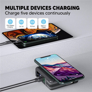 Caricabatterie da Viaggio OEM ODM per Elettronica di Consumo, Powerbank 6 in 1 <span class=keywords><strong>con</strong></span> Cavo Integrato, 10000mAh per Telefono - Product Image 4
