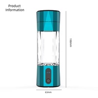 Nouveauté : Bouteille d'eau portable électrique enrichie en hydrogène 6000PPB pour la maison, le bureau et la voiture