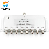 Tejiate Model 34222 1 8 2.4G Base Station Combiner 8 Jalur 2500MHz Pembagi Daya 380-2500MHz Tipe N Splitter Antena Berlapis Emas