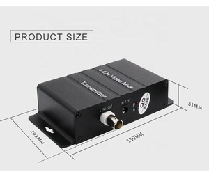 Oem/ODM Titanium hợp kim 4-kênh video multiplexer 400m phạm vi Analog CCTV HX-RF804V DC12V màn hình vật liệu kim loại - Product Image 2