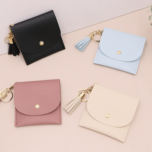 Mini tassel coin <b>purse</b>, perfect for carrying business cards, bank cards, or small coins. - Product Image 2