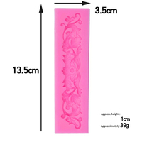 Moule en silicone souple de qualité alimentaire, motifs variés, dentelle florale, nœud papillon, pour décoration de fondant, pour la pâtisserie, achat en gros