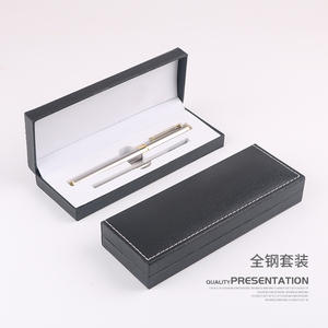 カスタムビジネスギフトボックス付きのプレゼントブランド品質のペンセット追加のインクリフィル付きの青赤の金属ローラーペンセット - Product Image 4