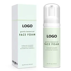 OEM Organic Skin Care Smoothing Cucumber Foam Face Cleanser Wash Clean & Clear