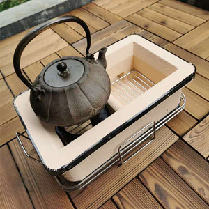 Mini Barbecue de Table Portable pour Camping, en Céramique Style Japonais, au Charbon - Product Image 4