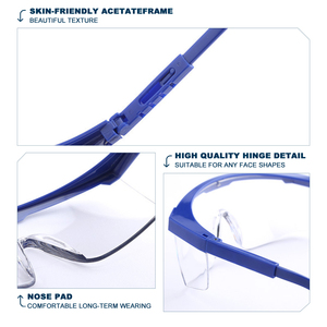 ANSI Z87.1標準安全眼鏡耐衝撃性および耐弾性クリアレンズ安全メガネスタイリッシュな安全ゴーグル - Product Image 5