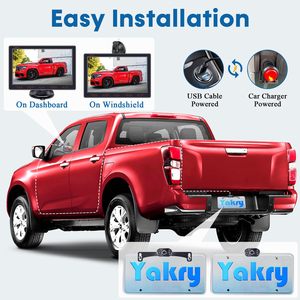 Arabalar Van SUV kamyon için 7 "dokunmatik anahtar geri görüş kamerası-<span class=keywords><strong>1080P</strong></span> HD gerçek zamanlı görüntü su geçirmez - Product Image 2