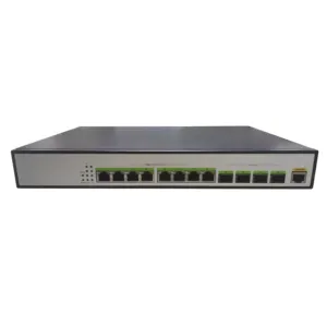 Saklar jaringan terkelola 10G penuh, saklar Ethernet 8*10G XGT + 4*10G SFP + KVM dengan fungsi SNMP dan QoS