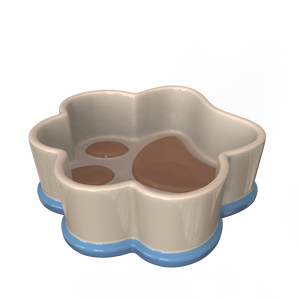 Bol à eau en céramique écologique avec motif de patte d'animal mignon, personnalisé, pour chien et chat, vente en gros, pratique, de haute qualité - Product Image 4