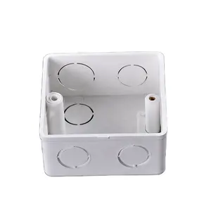 Electrical Plastic Fireproof PVC Push Flush Wall Mounting Switch box Junction box 75*75 74*74 mm Back box