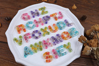 Moule en silicone pour lettres grandes et petites en résine époxy à faire soi-même