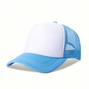 Gorra de Béisbol Personalizada de Alta Calidad con Logotipo de Letras Personalizadas para Hombre, Gorra Trucker de 5 Paneles con Malla y Cierre a Presión - Product Image 1