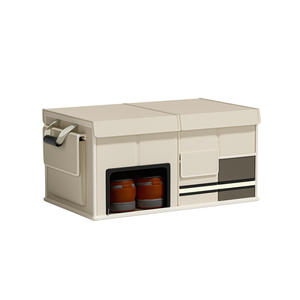 Boîte de rangement multifonctionnelle pour voiture, organisateur en polyester, tiroir de coffre intérieur, 60L, solution de rangement efficace - Product Image 1