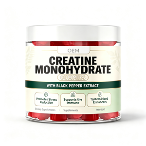 Gummies de créatine monohydrate OEM, 90 unités, avec extrait de poivre noir, complément alimentaire - Product Image 1