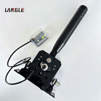 Pommeau de levier de vitesse en aluminium, type H, avec extension USB pour simulateur de course