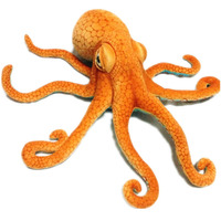 Peluche poulpe de simulation transfrontalière, oreiller en forme d'animal marin, calmar, seiche, rembourrage en coton PP, 31-50 cm, cadeau