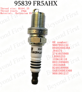Bujías NGK para Auto, Ruthenium HX 95839 FR5AHX para Honda, Hyundai, Jaguar, <span class=keywords><strong>Kia</strong></span>, Land Rover, Mazda, MITSUBISHI - Product Image 1
