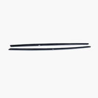 Kit d'extension de bas de caisse en ABS noir brillant pour Volkswagen Multivan T7 2024 et plus