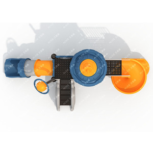 Meilleur toboggan en plastique pour enfants pour les jardins d'enfants et les terrains de jeux - Mobilier de terrain de jeux éducatif - Product Image 2