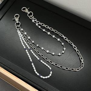 سلسلة جيب مع سلسلة جينز معدنية متعددة الطبقات من الولايات المتحدة الأوروبي بتصميم عصري رائع على طراز الهيب هوب بانك بطول مخصص - Product Image 2