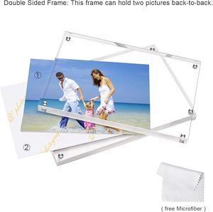 Usine personnalisée clair 5x7 cadre <span class=keywords><strong>photo</strong></span> en acrylique magnétique cadres <span class=keywords><strong>photo</strong></span> magnétiques - Product Image 2
