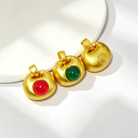 Pendentifs Breloques Mignons en Forme de Caractère Fu, Style Chinois, Motif Cadenas Mignon, pour Colliers DIY, Chaînes de Pull, Apprêts de Bijoux, Vente en Gros
