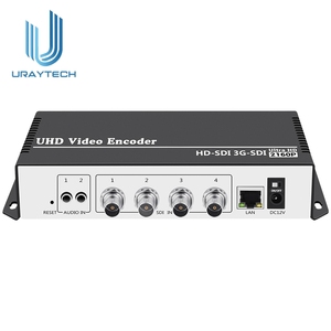 Codificador de Video de 4 Canales H.265 H.264 Rtmp Srt, Codificador de Transmisión en Vivo 4 en 1 SDI a IP para Wowza, <span class=keywords><strong>Facebook</strong></span>, YouTube, RTMP, SRT - Product Image 1