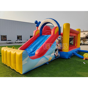 Castillo Inflable con Tobogán <span class=keywords><strong>de</strong></span> <span class=keywords><strong>Mickey</strong></span> <span class=keywords><strong>Mouse</strong></span> para Exteriores, Casa <span class=keywords><strong>de</strong></span> Brinco Inflable con Tobogán para Niños - Product Image 5