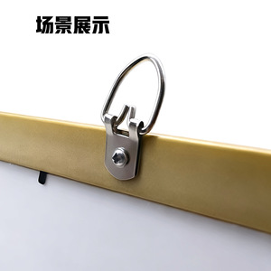Metal Picture Frame Hooks Single Hole Round Silver <b>Thick</b> Wire 5-10kg Load Capacity For Wall Hanging Frames - Product Image 3