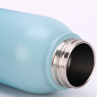 Bouteille d'eau isotherme en acier inoxydable écologique de 600/900 ml, isolation thermique de 12 à 24 heures, forme de balle, avec support pour téléphone