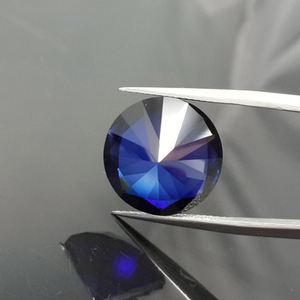 Chất lượng hàng đầu tốt nhất 34 # Màu Xanh Hoàng gia Vòng rực rỡ cắt Màu xanh sapphire giá Corundum đá quý - Product Image 4