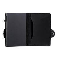 Dompet Kartu Minimalis Tipis Casekey Vintage untuk Pria, Anti RFID, Tempat Kartu Kredit, Dompet Koin, Muat 4-6 Kartu