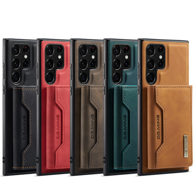 Detached Wallet Credit Card case 2 in 1 Leather Wallet Bag Phone case Cover for Samsung Galaxy S22 S23 Fe Ultra Cases