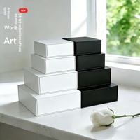 Individuell Bedruckte Matte Rosa Faltbare Geschenkbox Luxus-Verpackungsboxen mit Magnetverschluss für Schmuck Hautpflege Feiertagsgeschenke