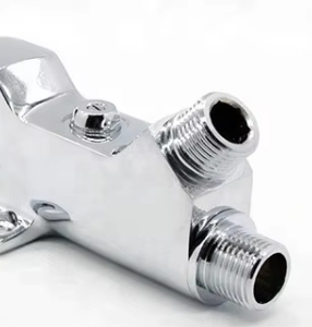 Valves vertes Installation facile Contrôle de la pédale de pied temporisé Valve de chasse de toilette <span class=keywords><strong>WC</strong></span> en laiton avec structure sécurisée - Product Image 4