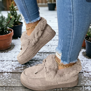 2026 New Winter Western Style Ankle Toe Fleece Lined Platform Snow <b>Boots</b> Women Minimalist Fashion <b>Warm</b> Cotton Height Increasing - Product Image 1