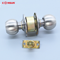 Cerradura de Puerta Redonda de Madera con Llaves CSL002-L, Precio de Fábrica, Cerradura de Puerta Cilíndrica de Acero Inoxidable del Fabricante