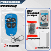 Offre Spéciale 433MHz Télécommande à 4 boutons Configuration personnalisable pour plusieurs codes à distance Compatible Rolling Gates Made Metal Factory