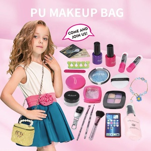 Sac pour enfants, mignon bébé rose petit téléphone portable cosmétique rouges à lèvres princesse jouer argent bijoux porte-monnaie <span class=keywords><strong>maquillage</strong></span> jouets pour filles - Product Image 2