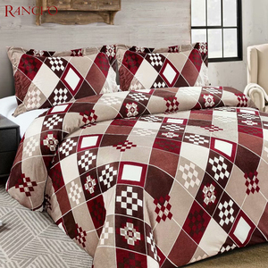 San Hô Fleece Vải <span class=keywords><strong>Sherpa</strong></span> Chăn Quilting Comforter Set Nữ Hoàng Mùa Đông Nhà Khách Sạn Flannel <span class=keywords><strong>Sherpa</strong></span> Duvet Bedding Quilt Màu Rắn - Product Image 4